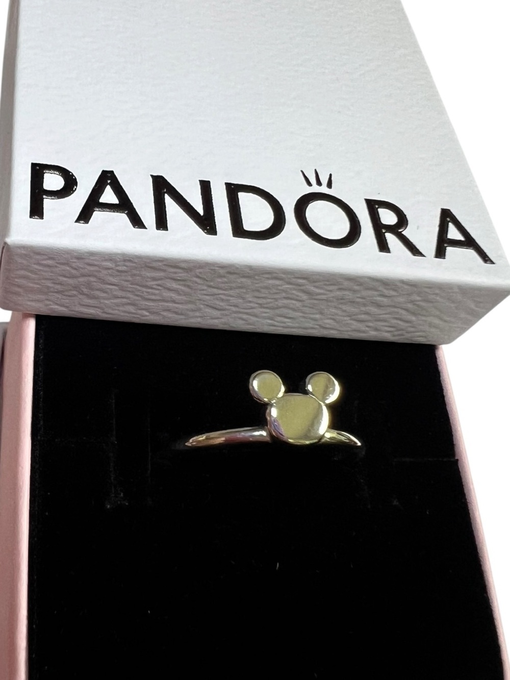 Pandora x Disney Mickey Silhouette Ring Size 7 (54)